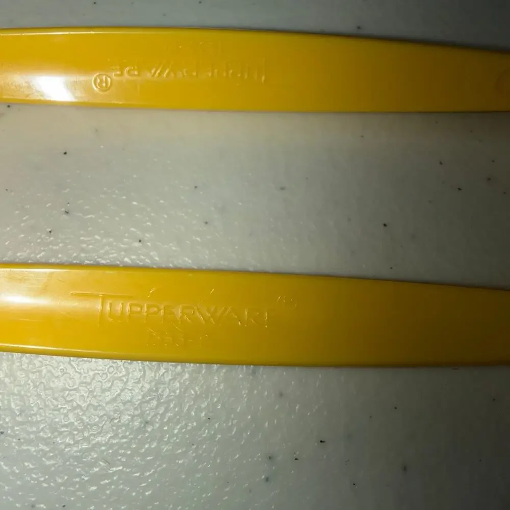 Vintage Tupperware Melon Baller Fruit Cookie Dough Scoop Yellow #1333